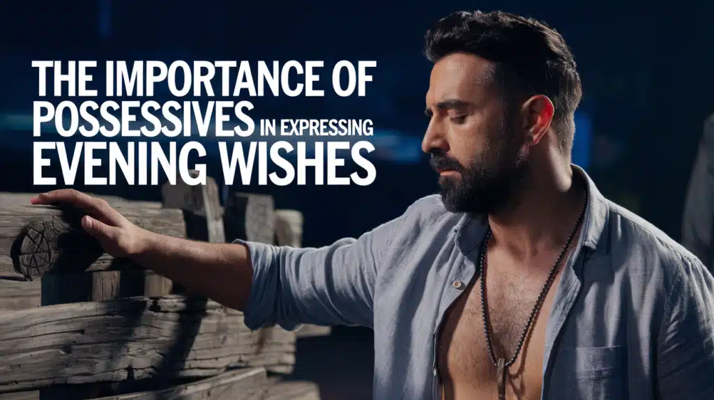 The Importance of Possessives in Expressing Evening Wishes