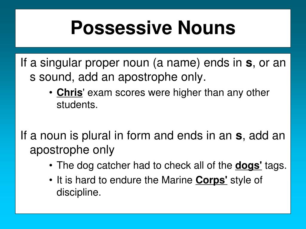 Common Mistakes with Possessive Forms