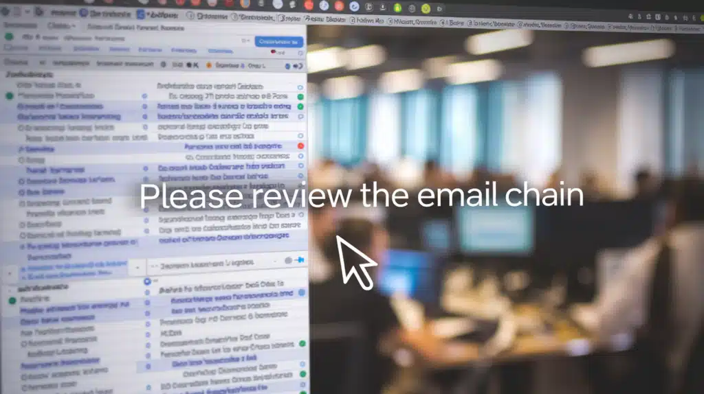 “Please Review the Email Chain”